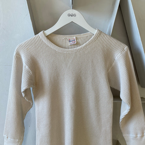 60’s Belgian Waffle Knit Thermal Tee - Small