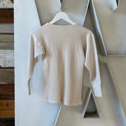 60’s Belgian Waffle Knit Thermal Tee - Small