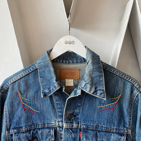 70’s Embroidered Levi’s Type 3 Jacket - Large