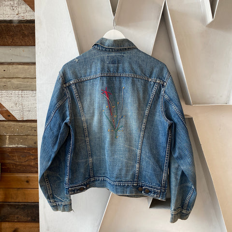 70’s Embroidered Levi’s Type 3 Jacket - Large