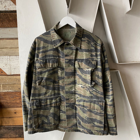 90's Tiger Camo Overshirt - Medium