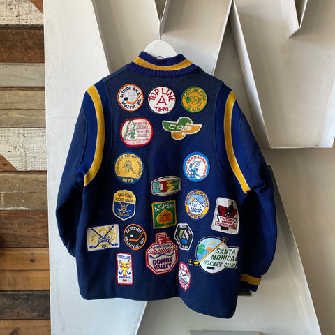 70's Snoopy x Hockey Varsity Jacket - Large