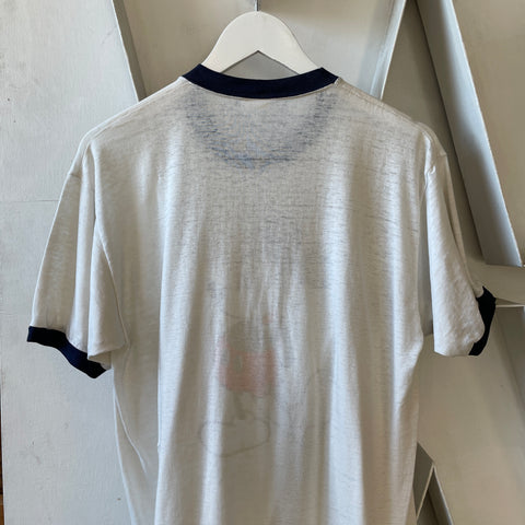 70’s Paper Thin Mickey Mouse Ringer Tee - XL