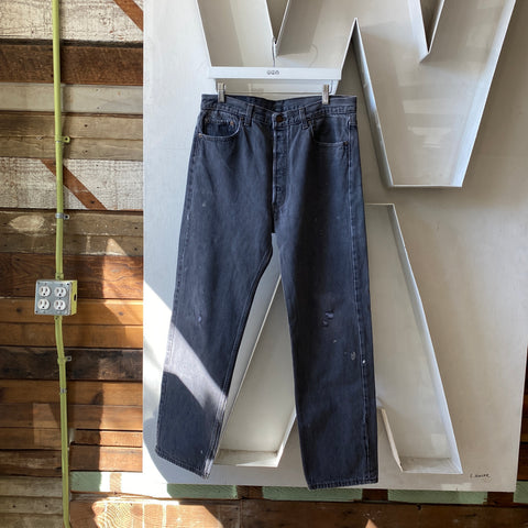 80's Black Levi’s 501 - 34” x 31”
