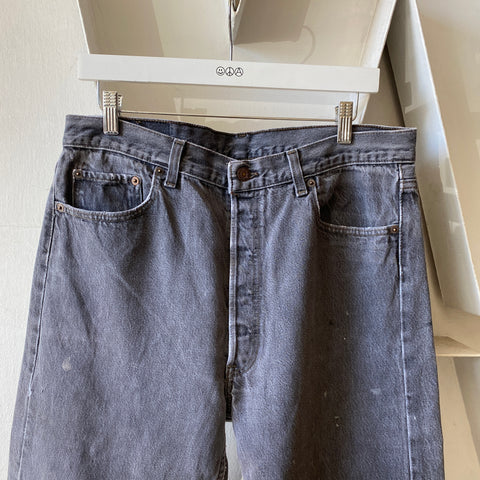 80's Black Levi’s 501 - 34” x 31”