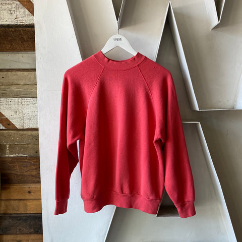 70's Red Fader Raglan - Large