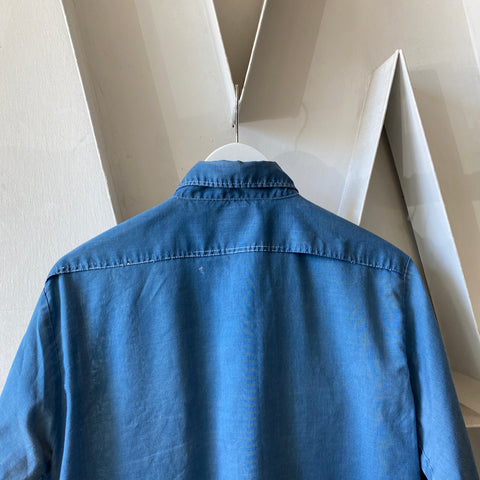 70's Chambray Work Shirt - Large