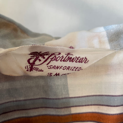 60’s Loop Collar Button Up Shirt - Medium