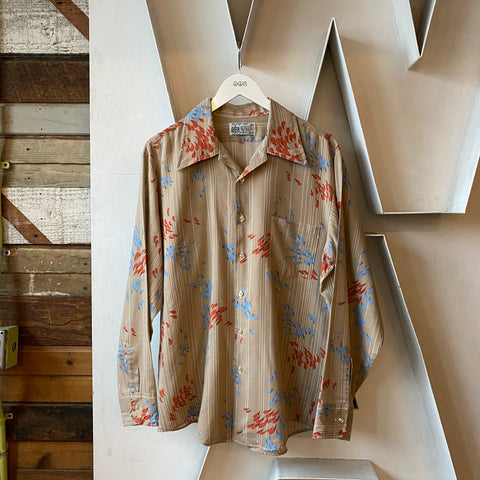 70's K-Mart Patterned Button up - Large