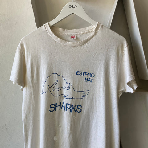 60's Sharks Tee - Large