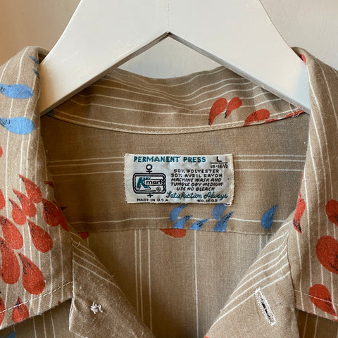 70's K-Mart Patterned Button up - Large