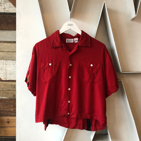 70's Alaska Rayon Bowling Shirt - Medium