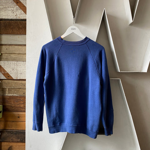 60's Blue Gusset Raglan - Large
