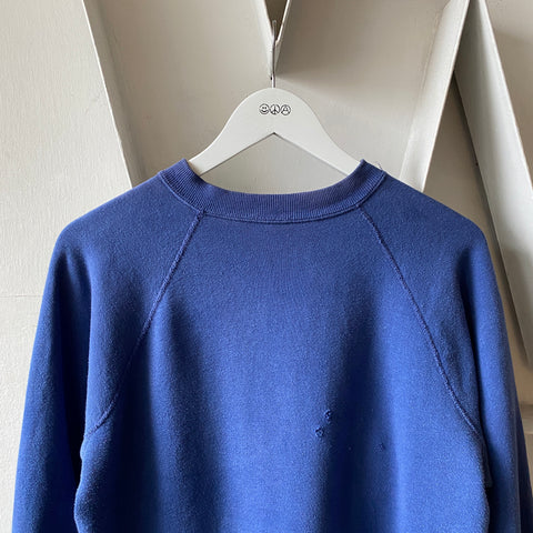 60's Blue Gusset Raglan - Large
