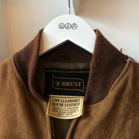60's Brent Suede Leather Jacket - Medium