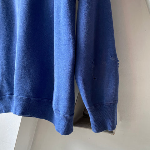 60's Blue Gusset Raglan - Large