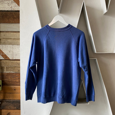 60's Blue Gusset Raglan - Large