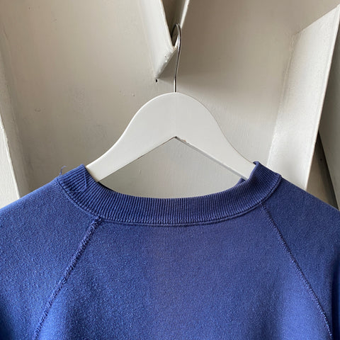 60's Blue Gusset Raglan - Large