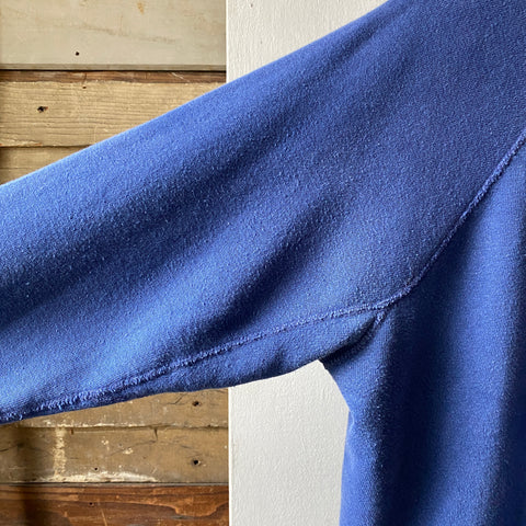 60's Blue Gusset Raglan - Large