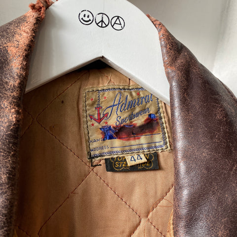 70's Steer Hide Bomber - Large