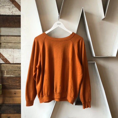 60's/70's Pumpkin Spice Raglan - Large