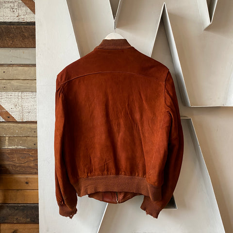 50’s Californian Suede Leather Bomber - Large