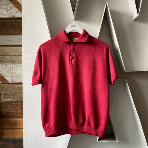 60's Red 1/4 Zip - Large