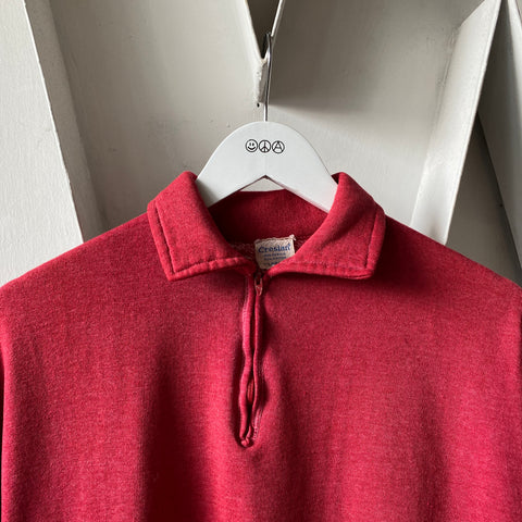 60's Red 1/4 Zip - Large