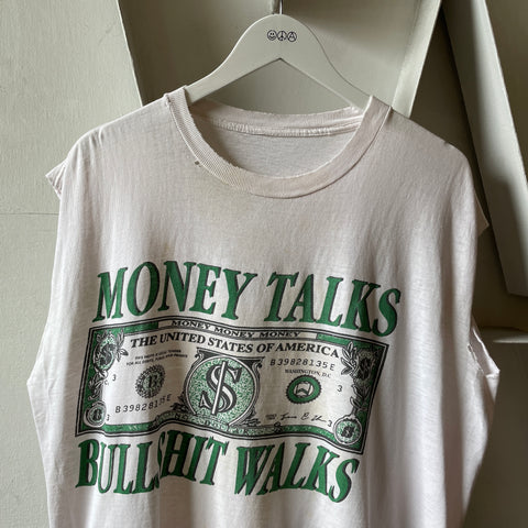 90’s Money Money Money Sleeveless Tee - Large