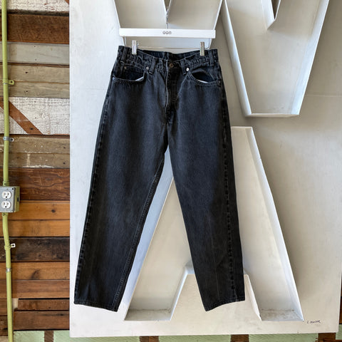 80’s Black Levi's 550 Denim - 30" x 28"