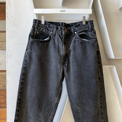 80’s Black Levi's 550 Denim - 30" x 28"