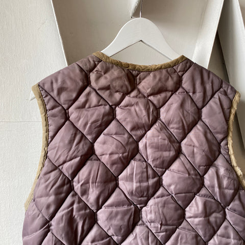 60's Quilted Vest - Medium