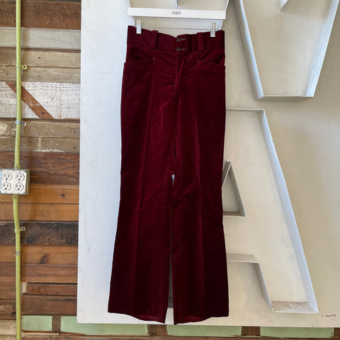 70’s Velvet Flares - 28” x 29.5”