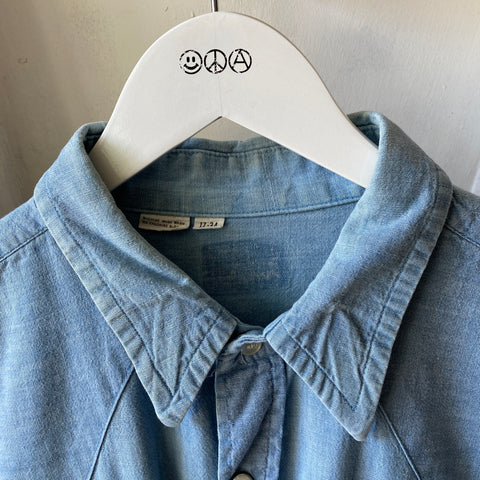70's Sawtooth Chambray - Large
