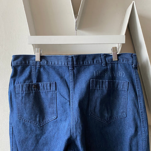 70's Navy Dungarees - 37” x 29.5”