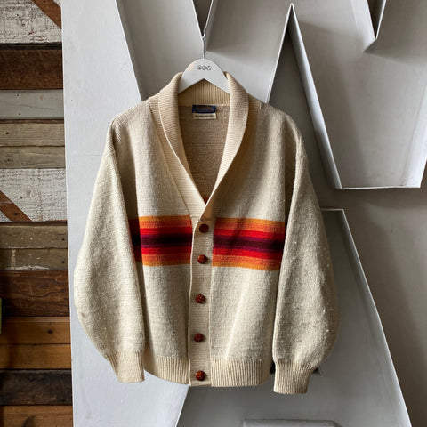 70's Pendleton Shawl Collar - Medium