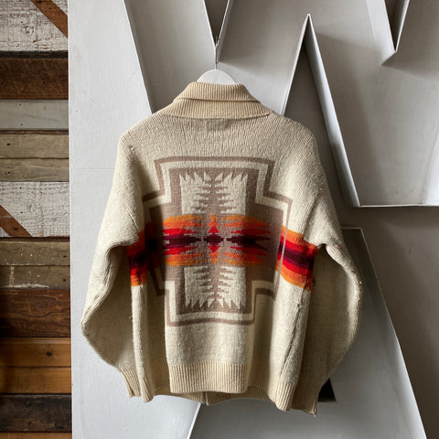 70's Pendleton Shawl Collar - Medium