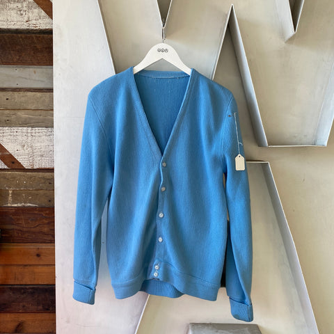 70's Blue cardigan - Large