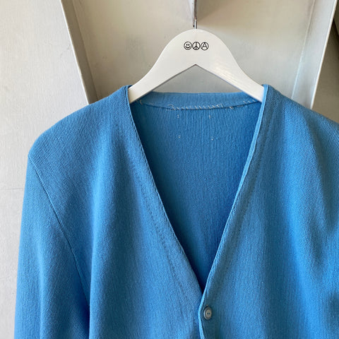 70's Blue cardigan - Large