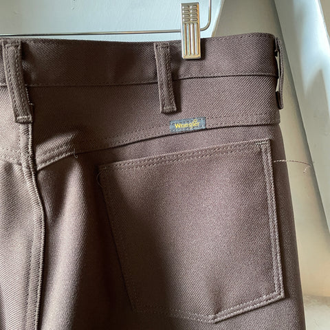 70’s Wrangler Poly Trousers - 34” x 31.5”