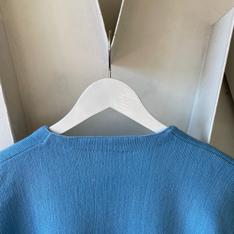 70's Blue cardigan - Large