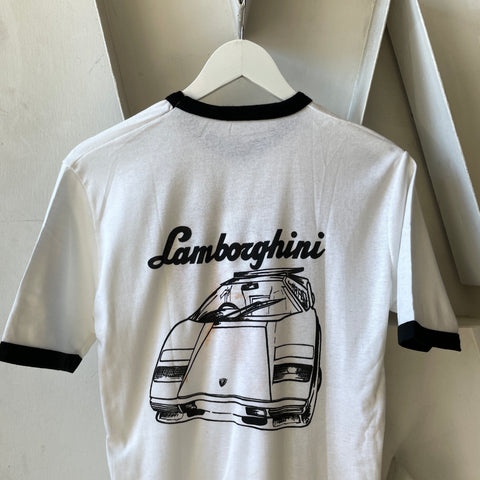 90’s Euro Lamborghini Ringer Tee - Small