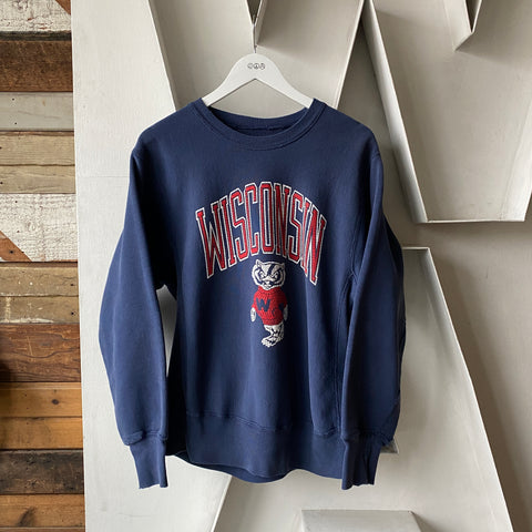 80's Wisconsin Weave Sweat - Large