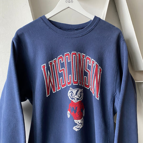 80's Wisconsin Weave Sweat - Large