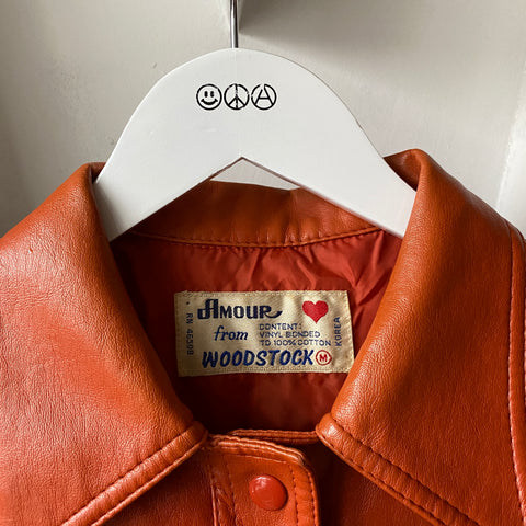 70's Amour Woodstock Vinyl Jacket - Medium