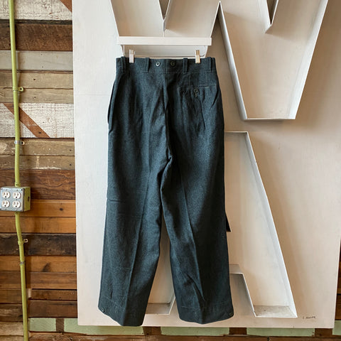 50’s Euro Military Wool Trousers - 30” x 29.5”