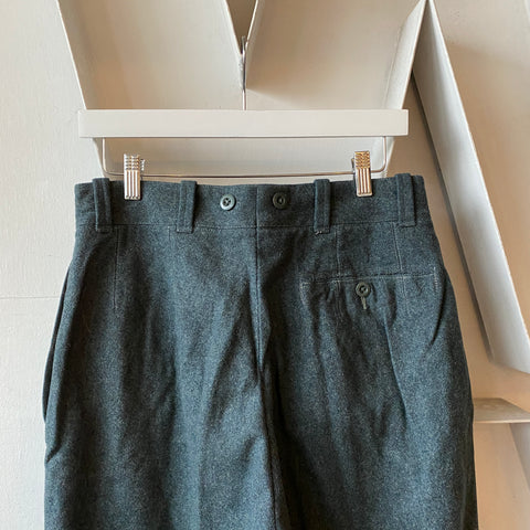 50’s Euro Military Wool Trousers - 30” x 29.5”