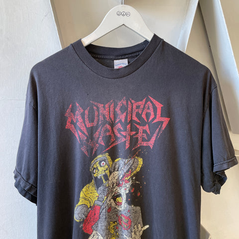 Y2K Municipal Waste Smoke Beer Tee - Large