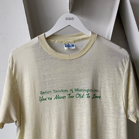 80's Paper Thin “Love” Tee - Large