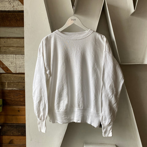 50’s White Sweatshirt - Large
